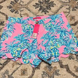 NWT Lilly Pulitzer buttercup stretch short pelican pink beat the heat size 10